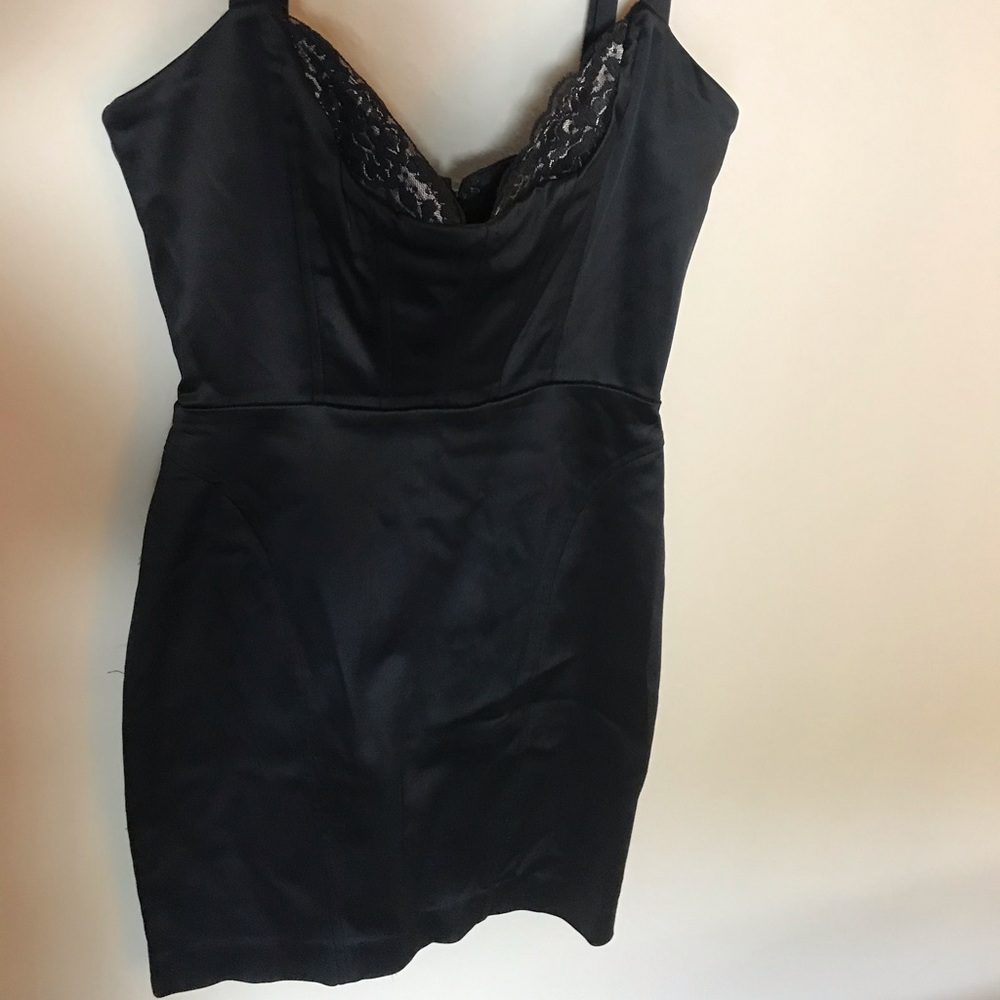 Black mini dress